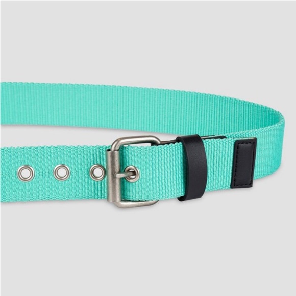 Men’s Teal Brushed Nickel Belt by Original Use - Picture 3 of 7